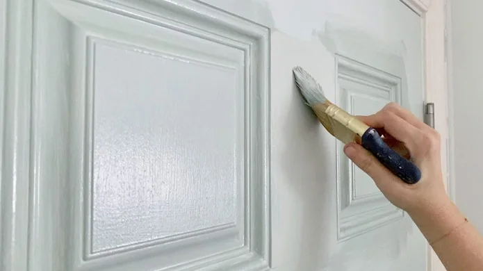 how to paint a pocket door