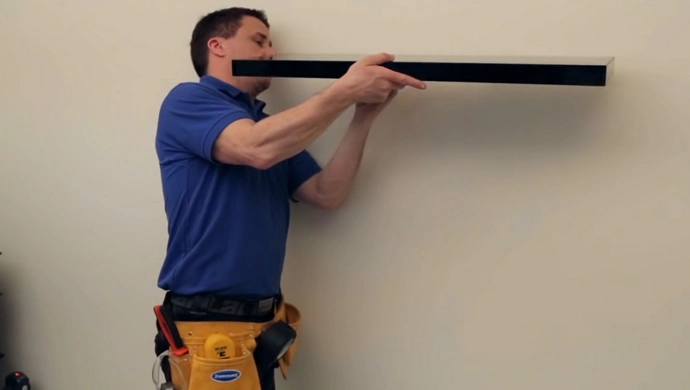 how to remove shelves from wall