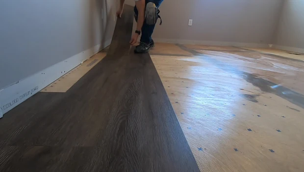 Applying Adhesive and Laying Down the Plywood