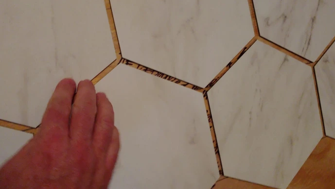 How to Fill In Gaps In Peel and Stick Tile