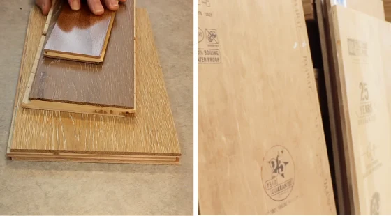 Differences Between Engineered Hardwood HDF and Plywood Core