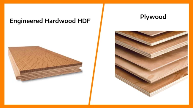 Engineered Hardwood HDF vs Plywood: 7 Key Differences