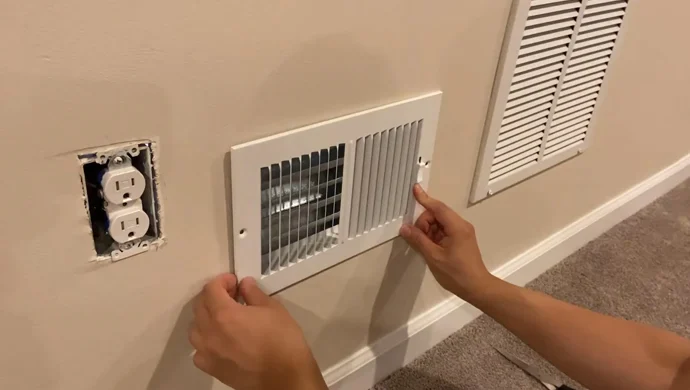 how to remove air vent from wall