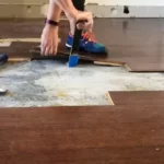 can you remove engineered hardwood after it is glued
